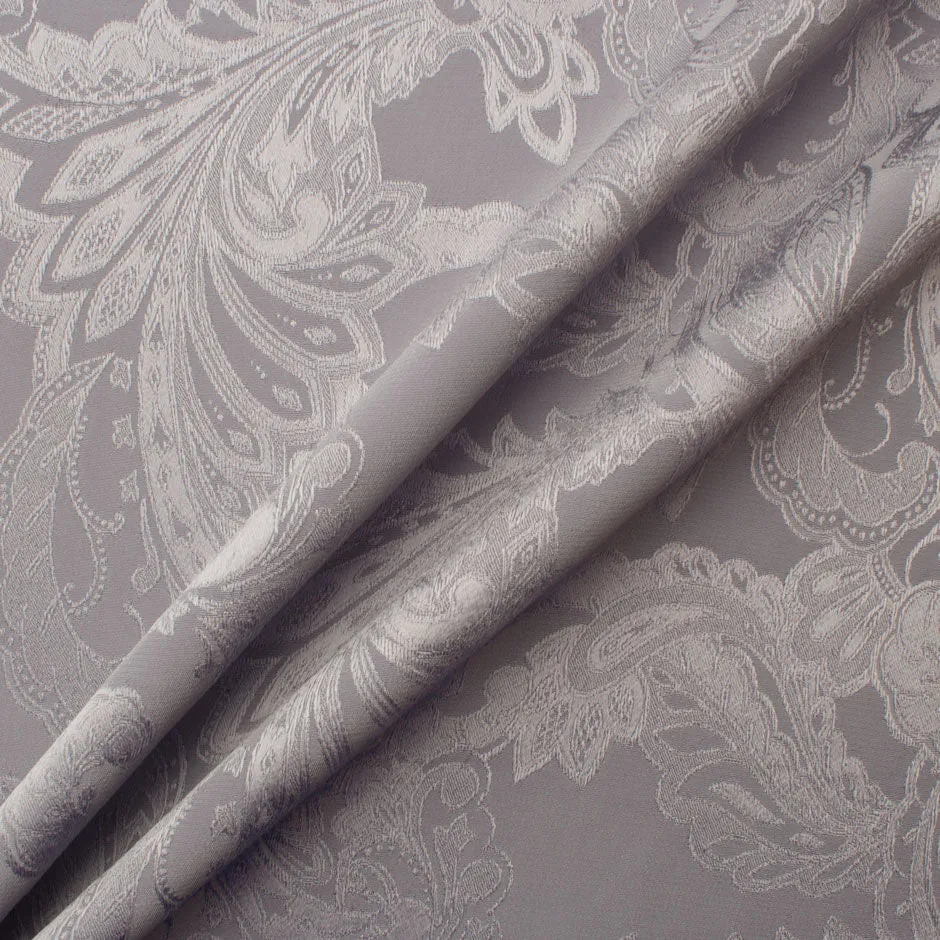 Grey Floral Jacquard
