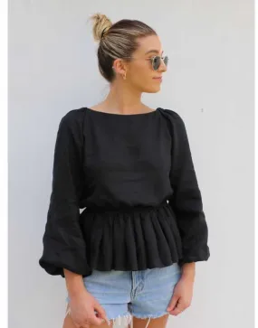 Hilary Top Sewing Pattern, Tessuti