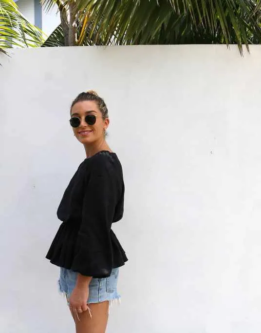 Hilary Top Sewing Pattern, Tessuti