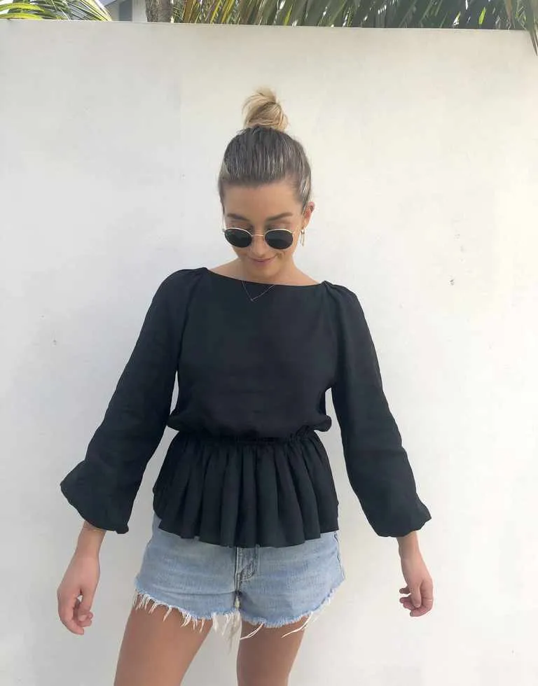 Hilary Top Sewing Pattern, Tessuti