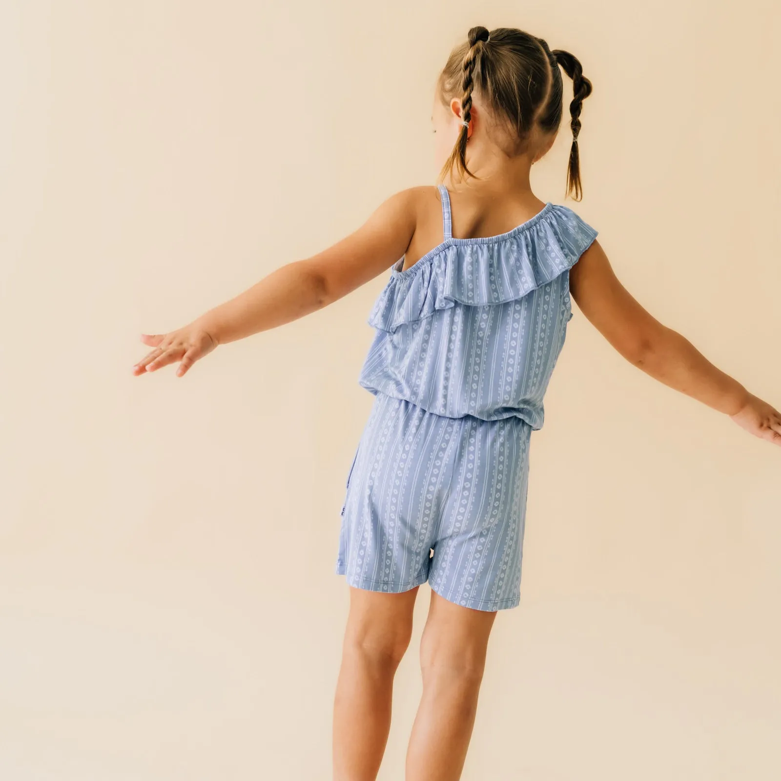 Island Stripe Asymmetrical Romper