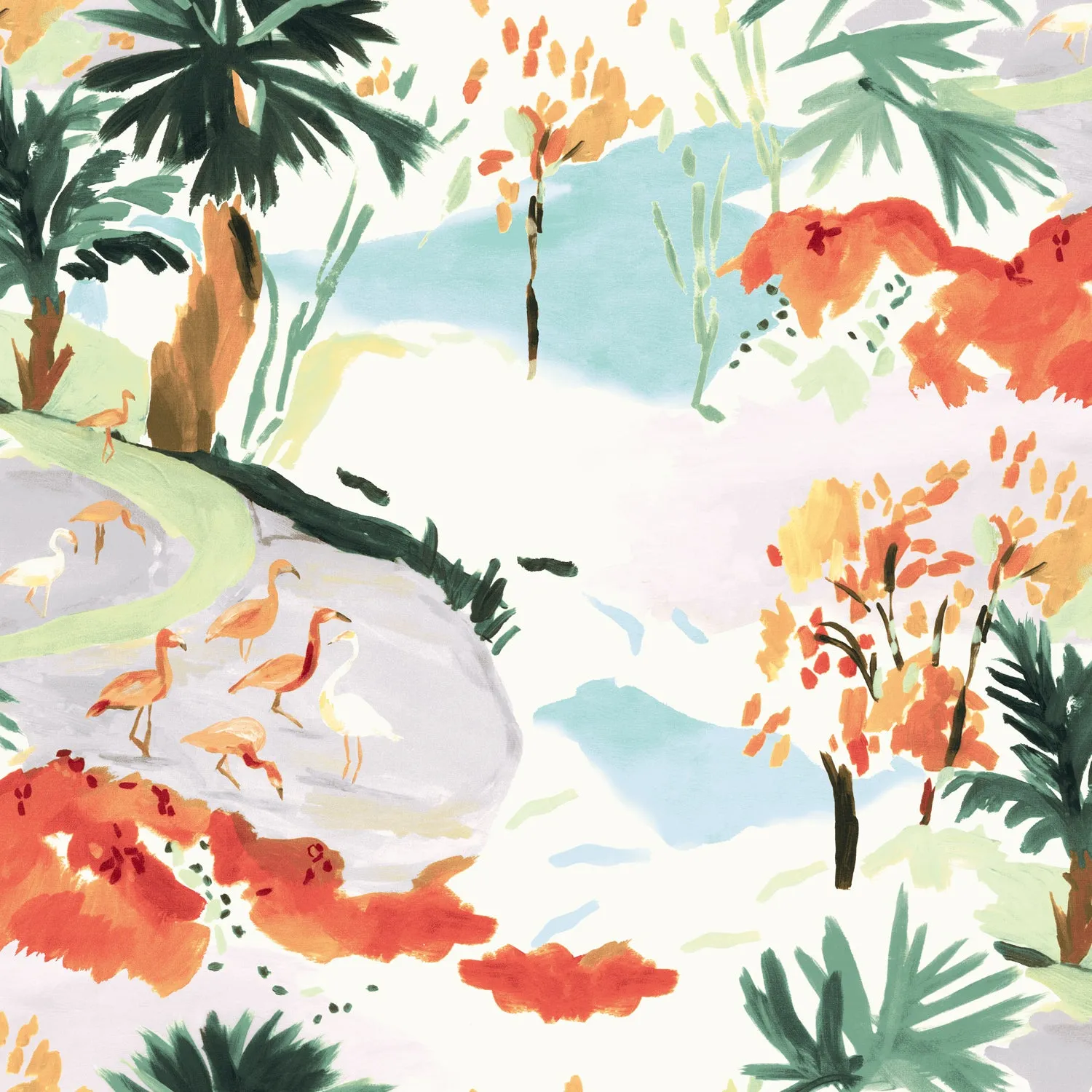 Jackie Dress - Flamingo Beach