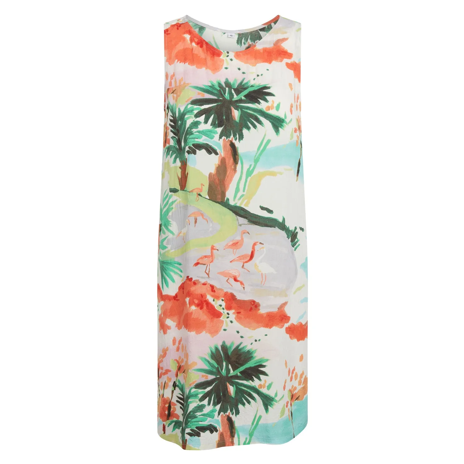 Jackie Dress - Flamingo Beach