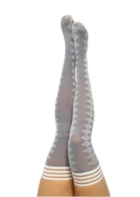 KIXIES PAR 4 - GREY ARGYLE SIZE A