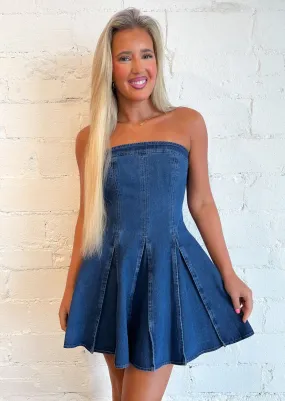 Leah Denim Mini Dress