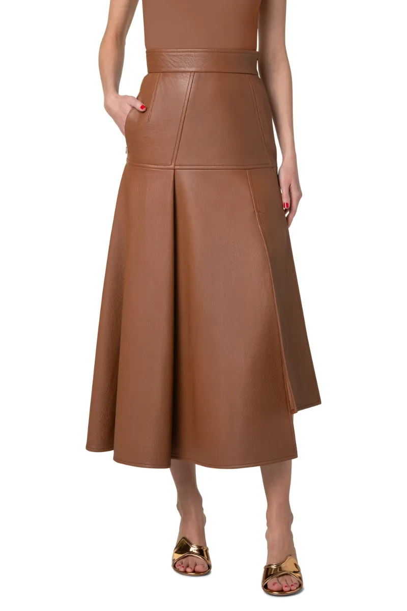 Leather Midi Skirt