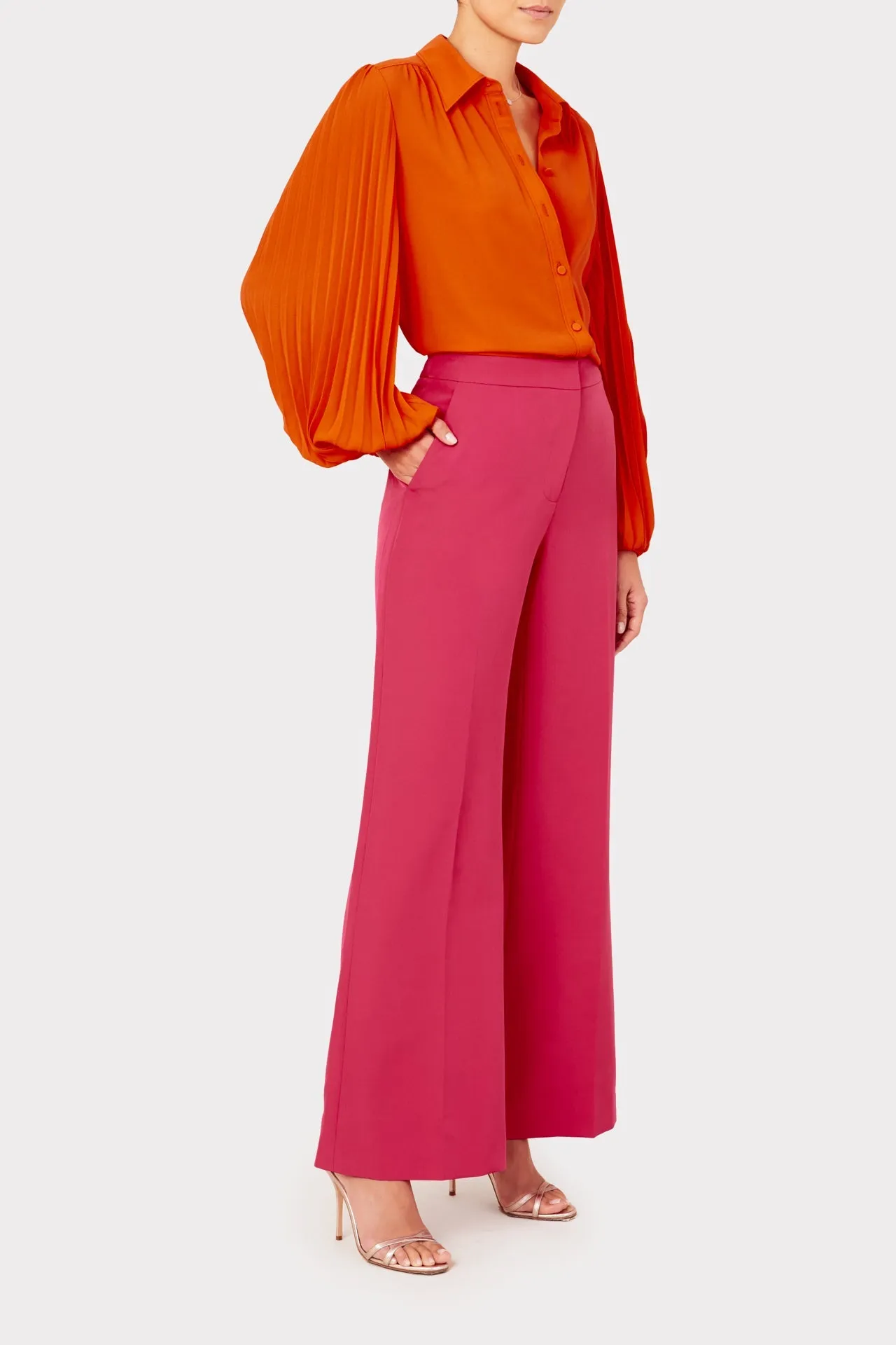 Lina Pleated Blouse
