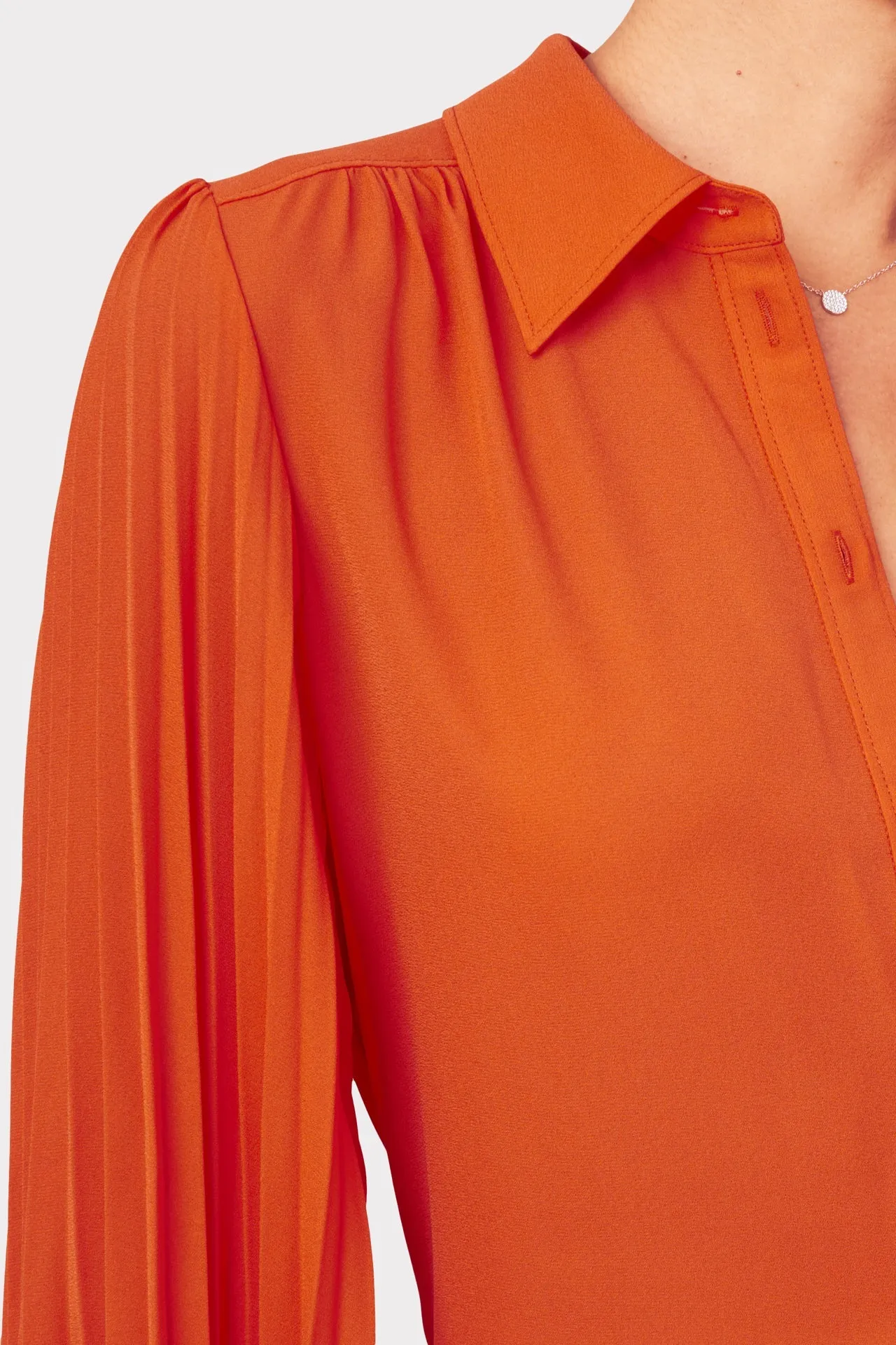 Lina Pleated Blouse