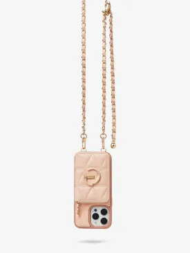LuxeCharm- Triangle Argyle Phone Case with Adjustable Chain Strap