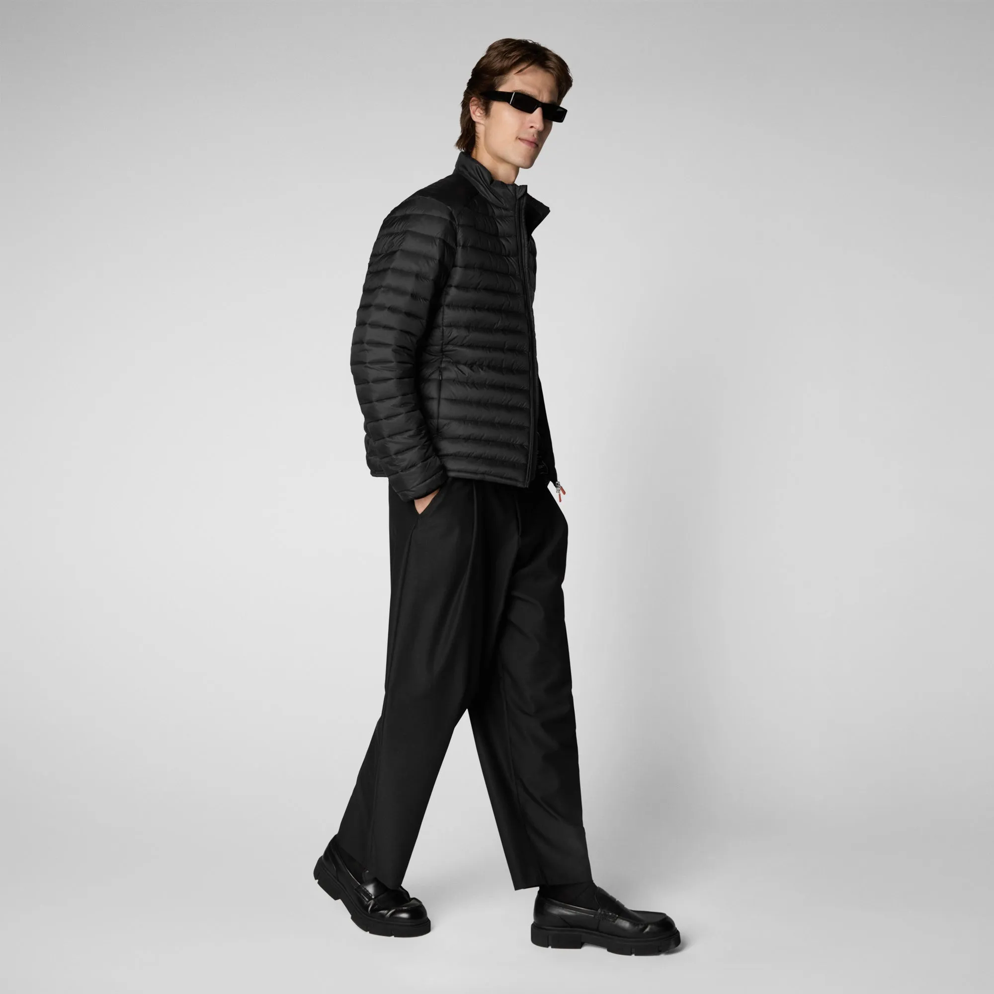 Mens Black Animal-Free Puffer Jacket Alexander - Eco-Friendly & Stylish Outerwear