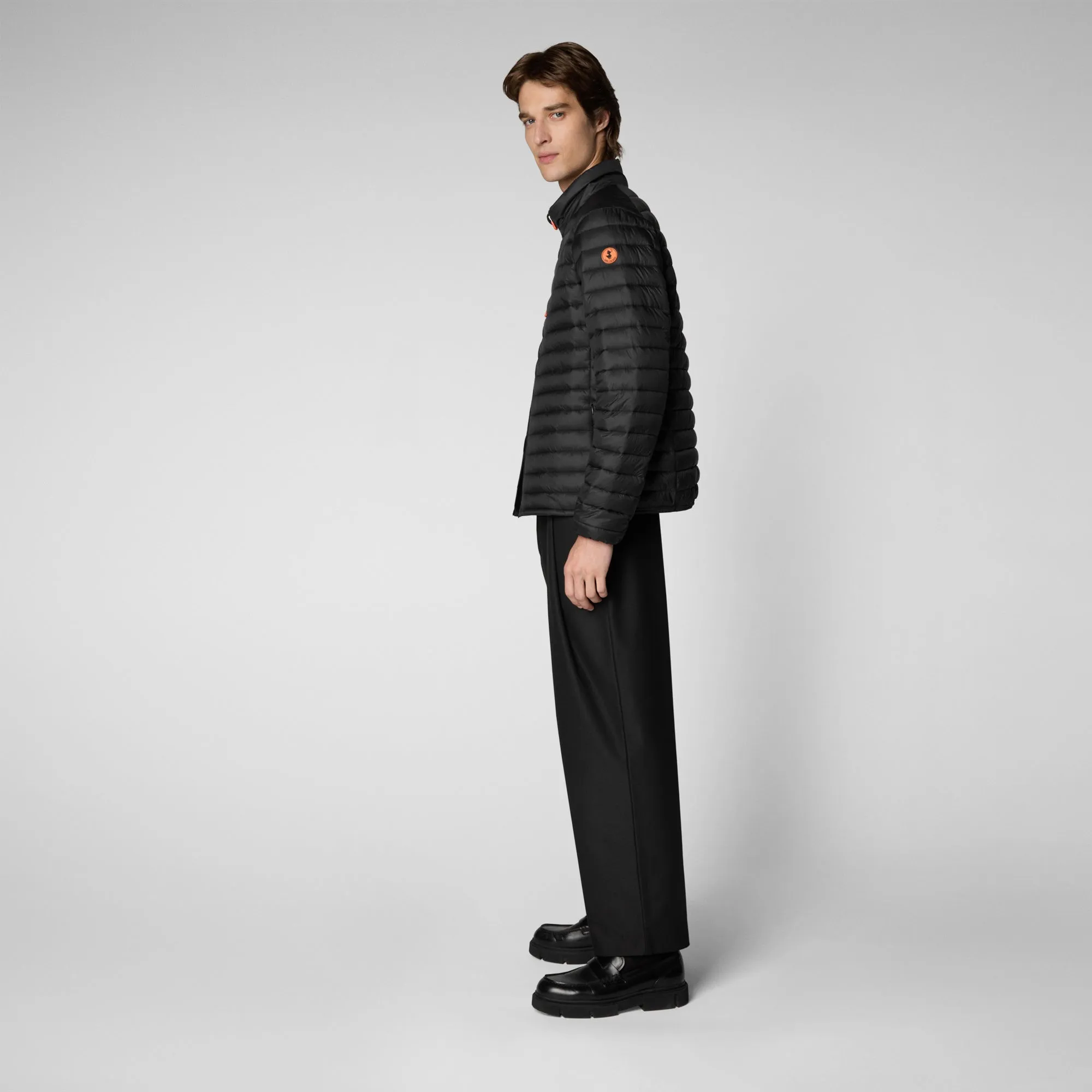 Mens Black Animal-Free Puffer Jacket Alexander - Eco-Friendly & Stylish Outerwear