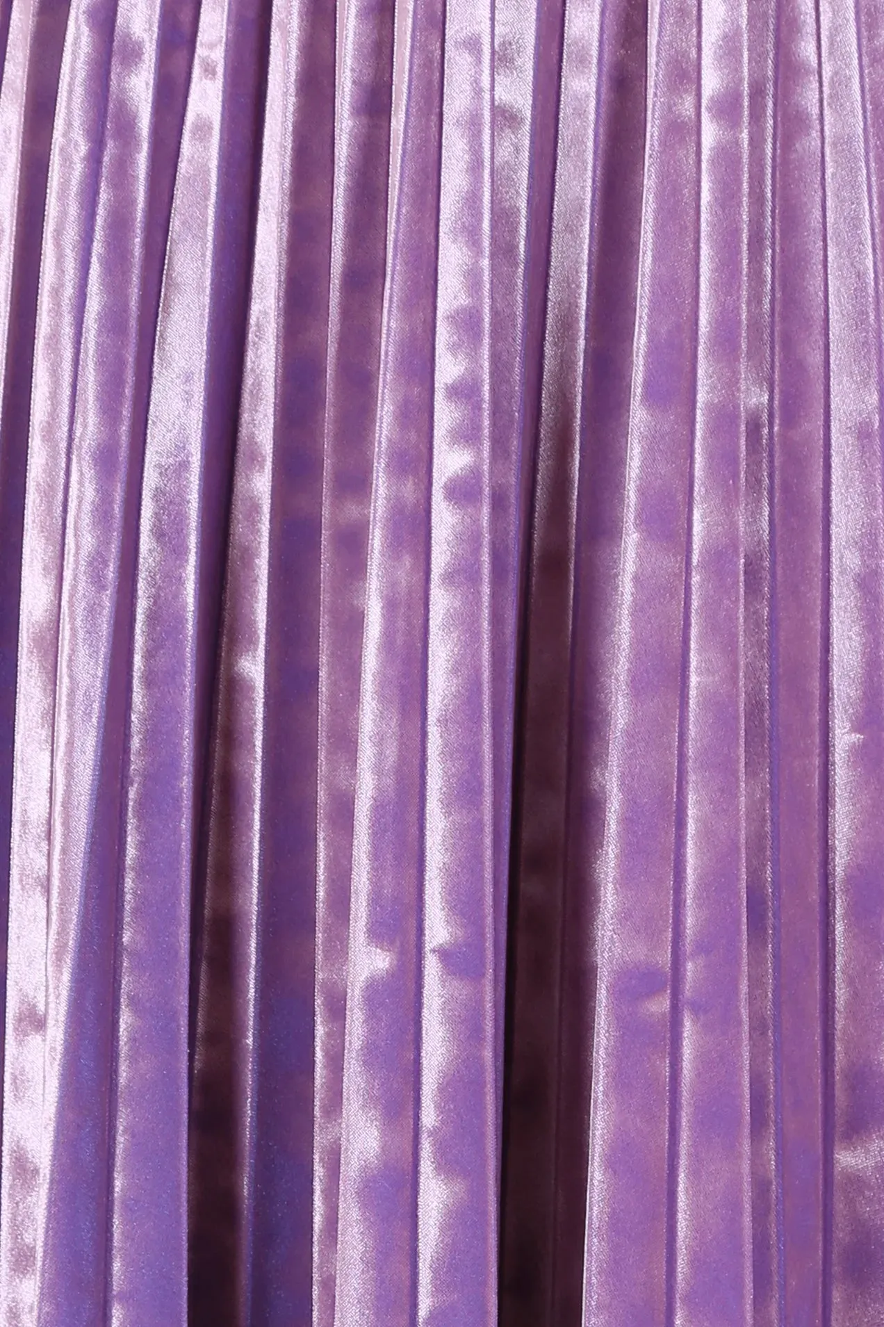 Mirage Velvet Pleated Skirt Lilac