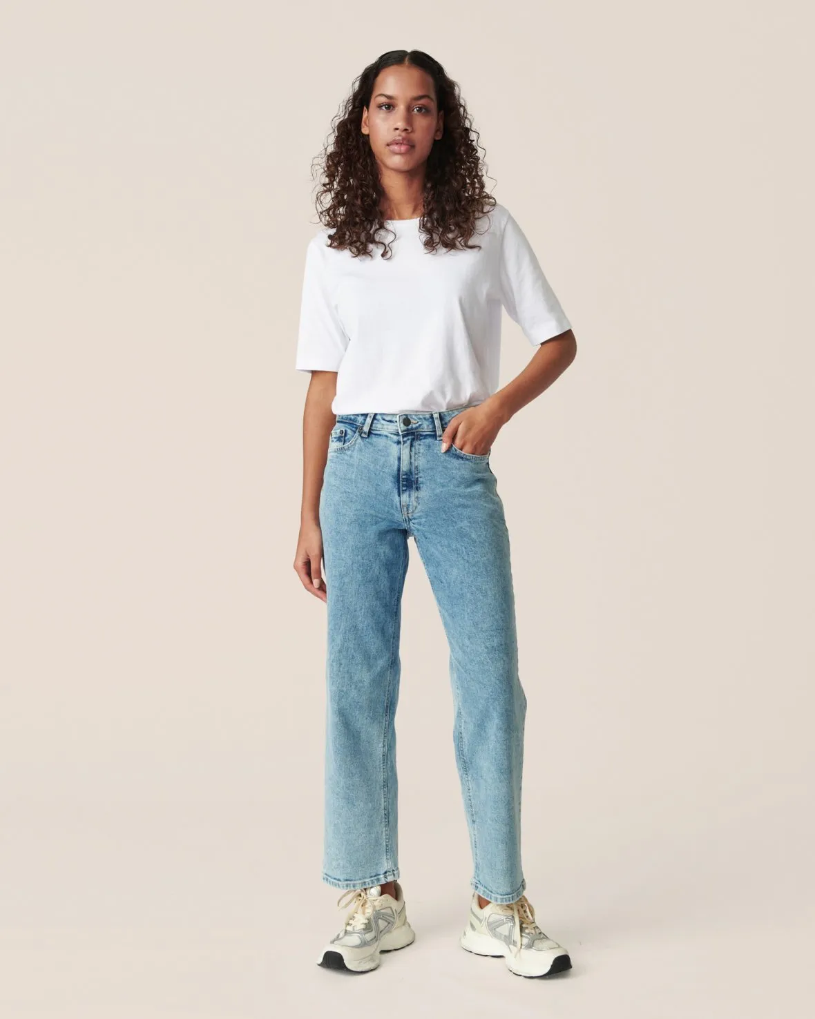 MSCH Eike Rikka Ankle Jeans in Light Blue Wash