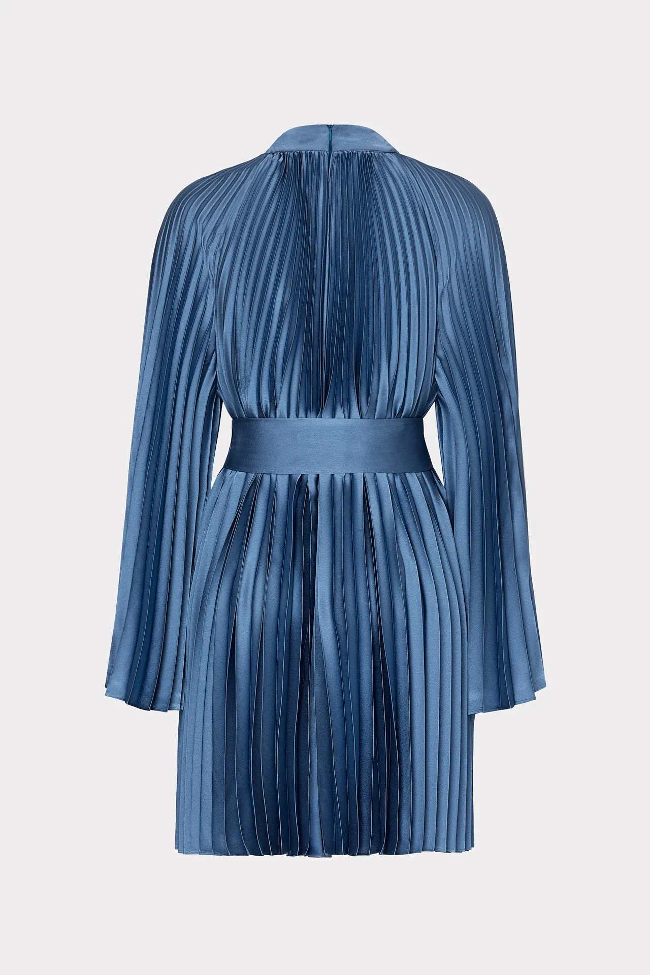 Nandi Mock Neck Pleated Dress