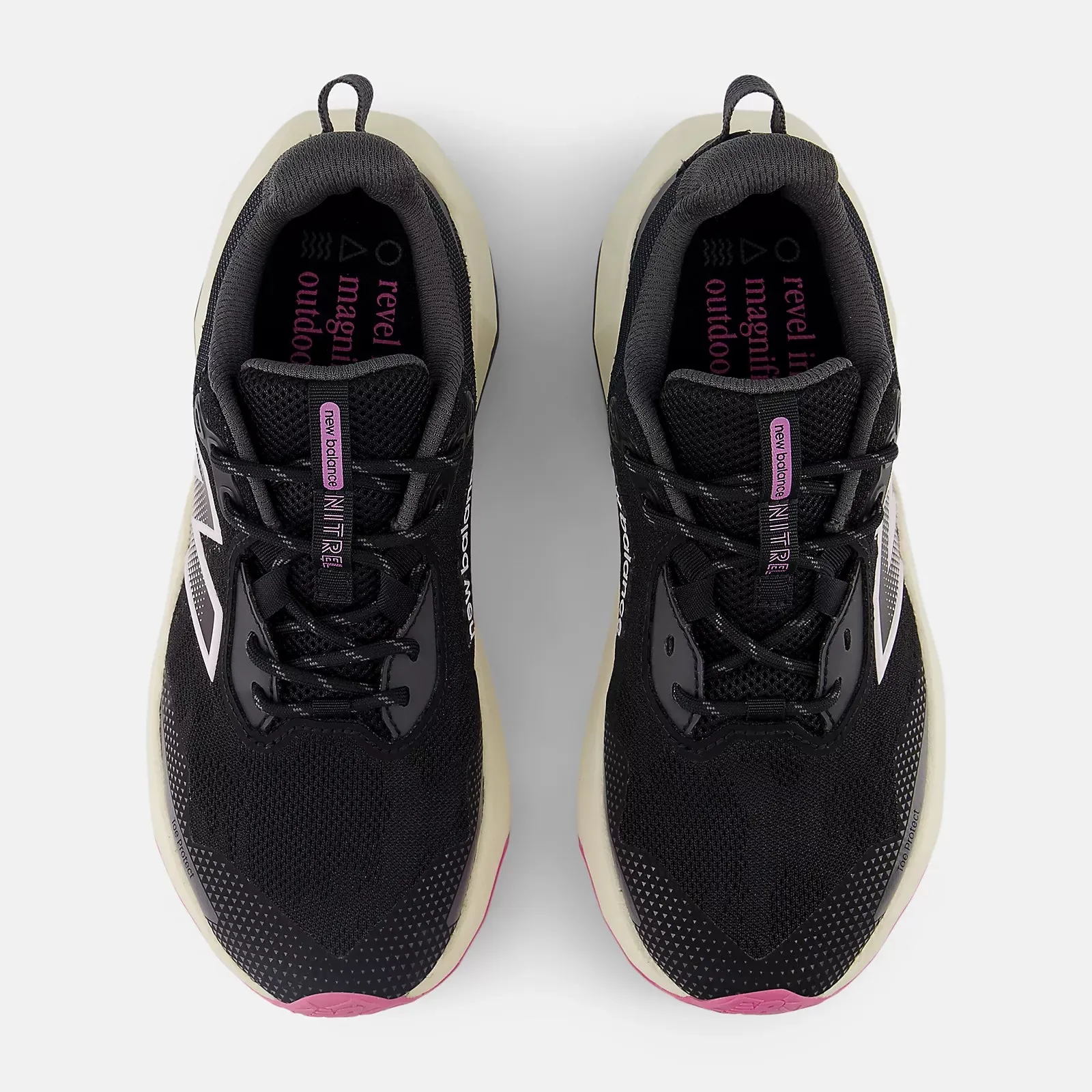 New Balance Women's Dynasoft Nitrel V6 Shoes Black/Pink Granite/Angora WTNTRLP6
