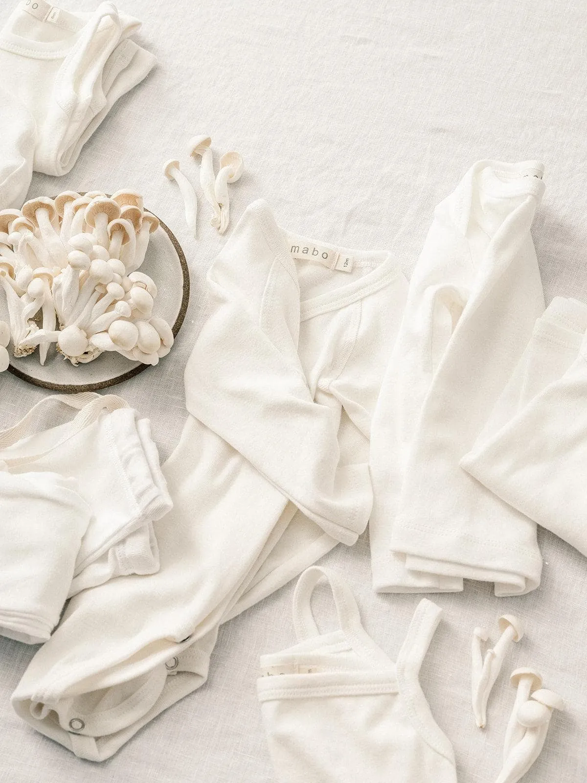 organic cotton wrap onesie - bright white