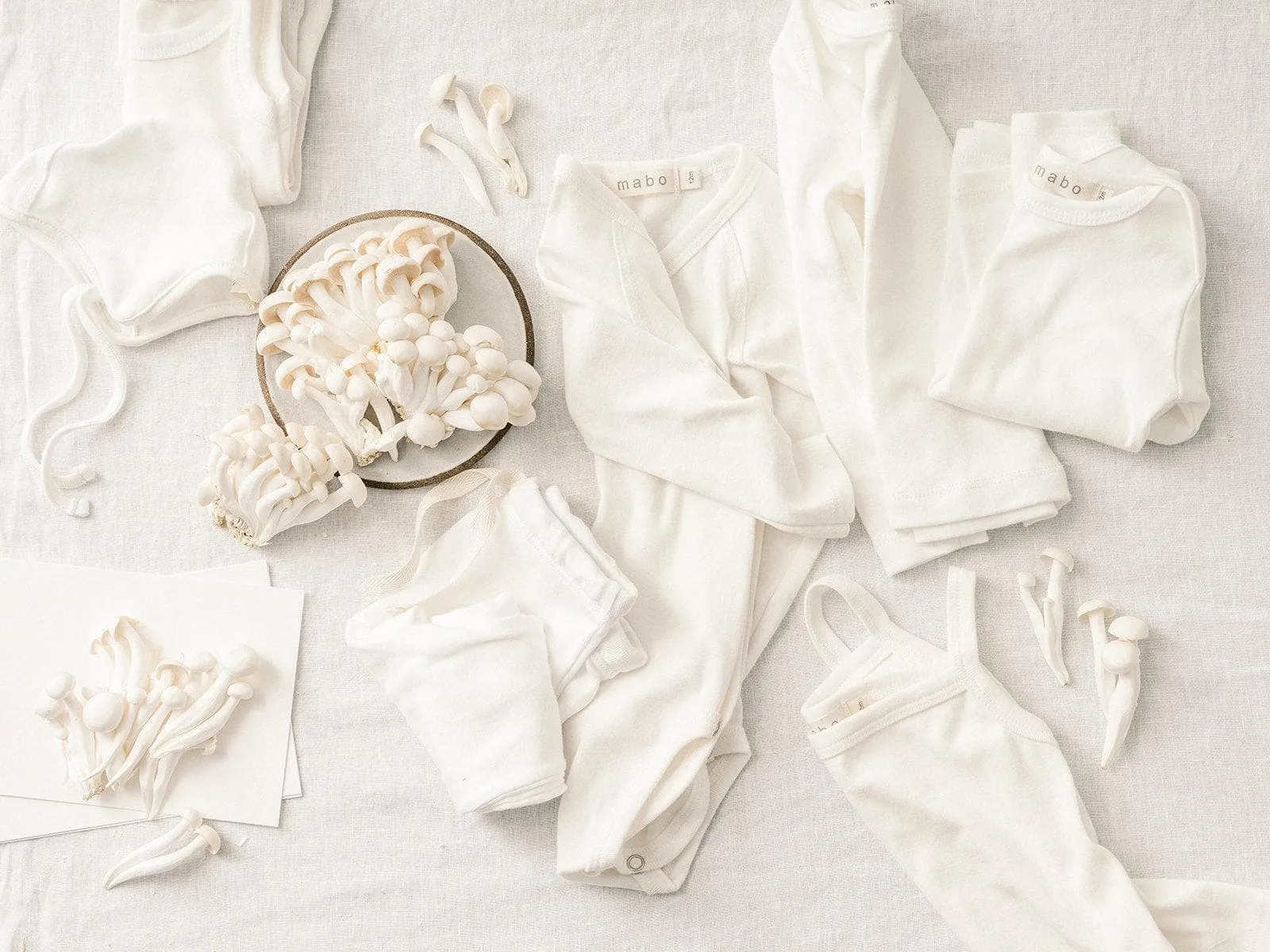 organic cotton wrap onesie - bright white