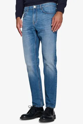 Pantalone denim blu chiaro
