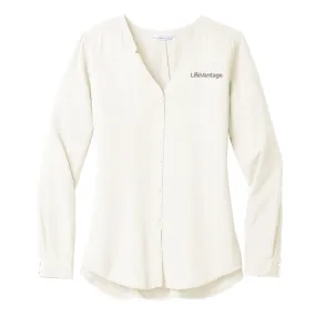 Port Authority ® Ladies Long Sleeve Button-Front Blouse