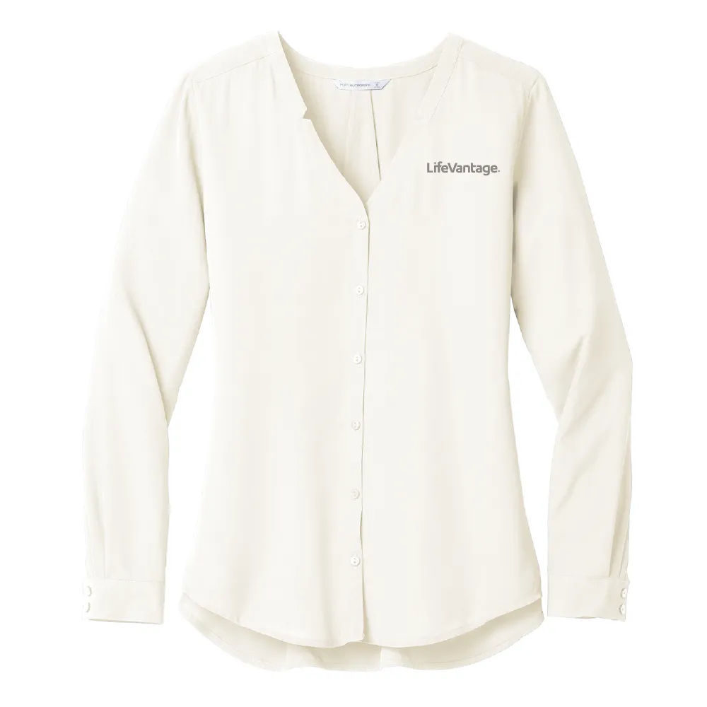 Port Authority ® Ladies Long Sleeve Button-Front Blouse