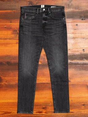 "Noel" 14oz Washed Black Stretch Selvedge Denim - Scissors Slim Tapered