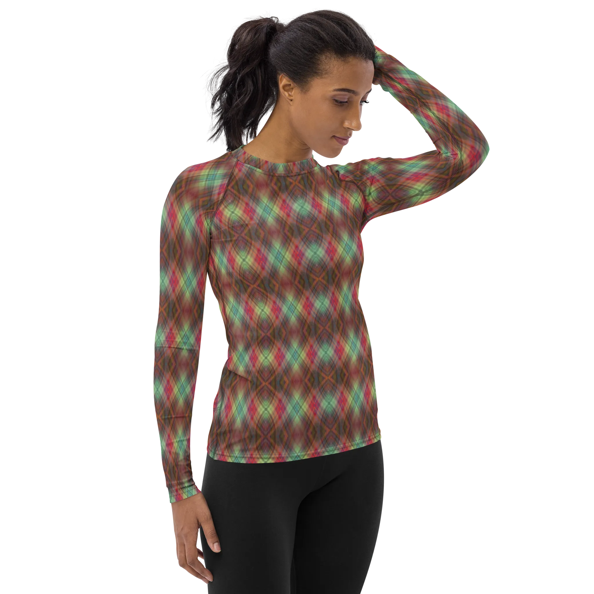 Recursia Argyle Rewired II Women's Rash Guard