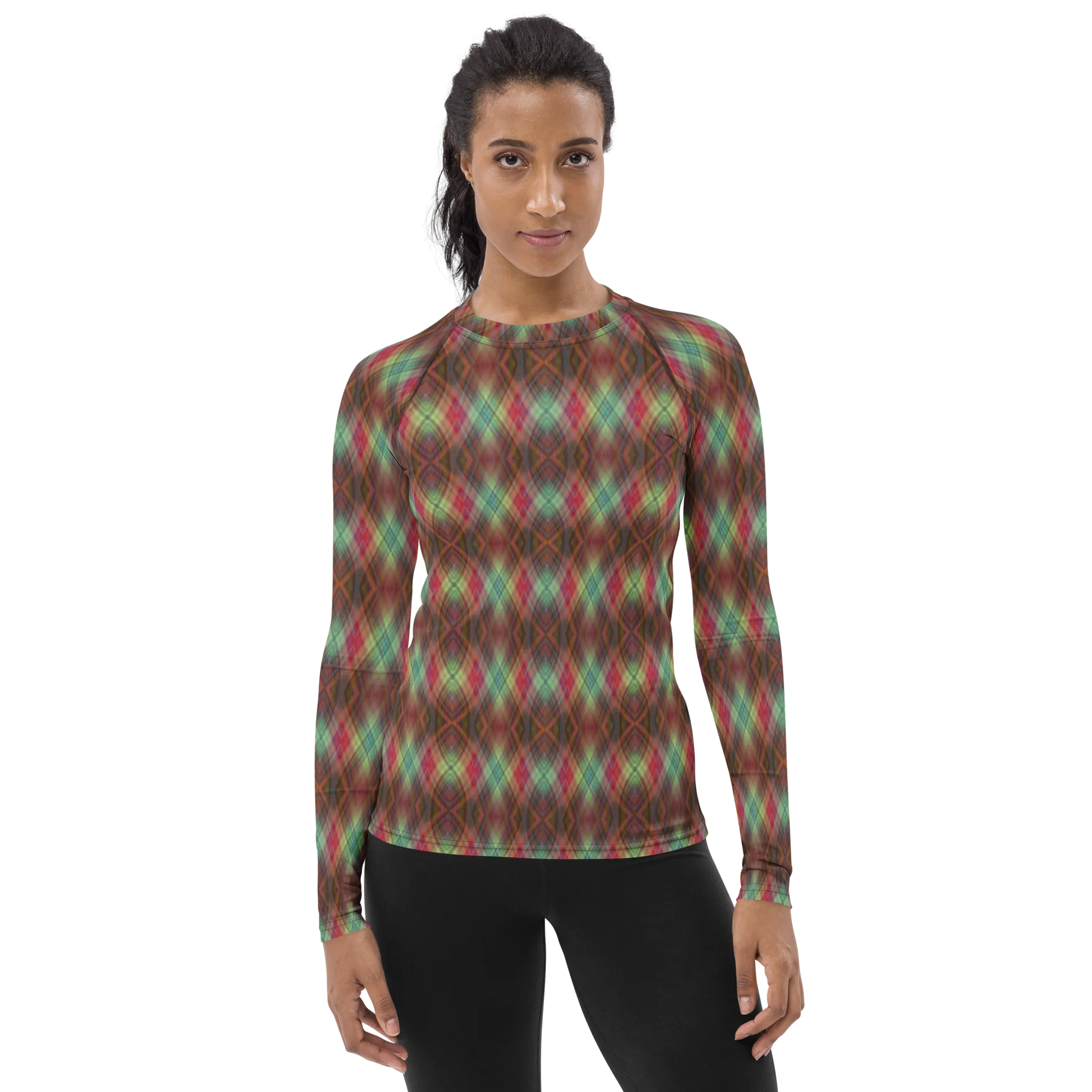 Recursia Argyle Rewired II Women's Rash Guard
