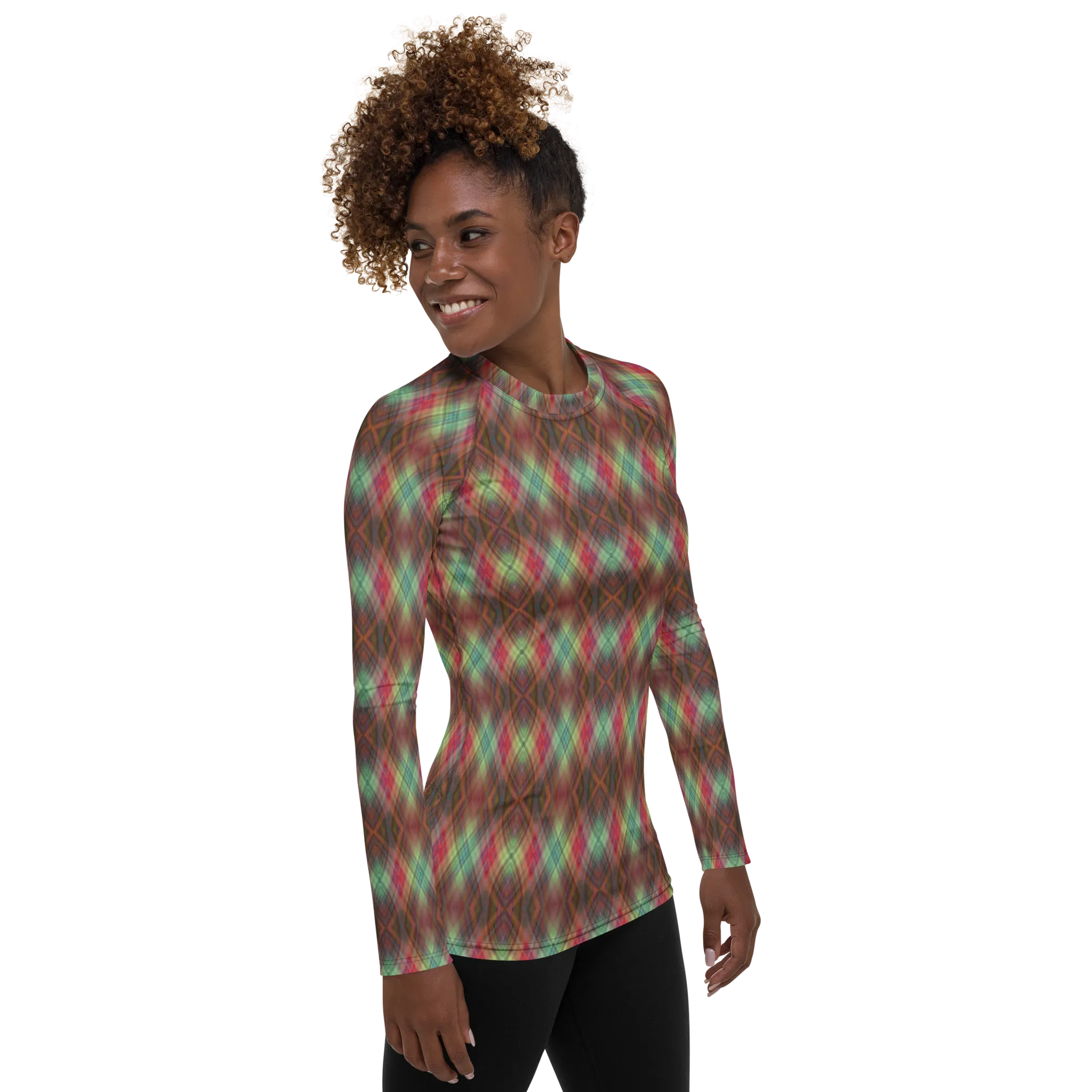 Recursia Argyle Rewired II Women's Rash Guard