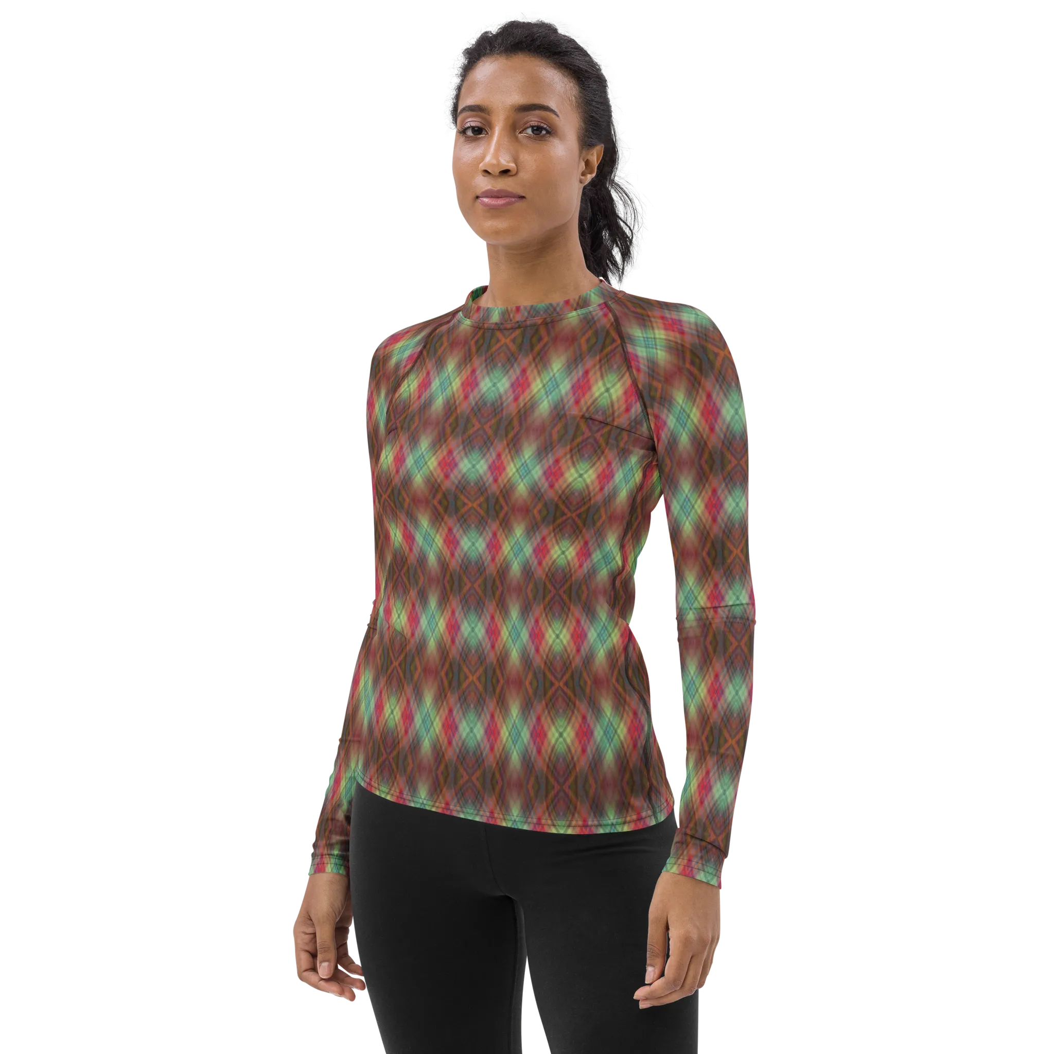Recursia Argyle Rewired II Women's Rash Guard