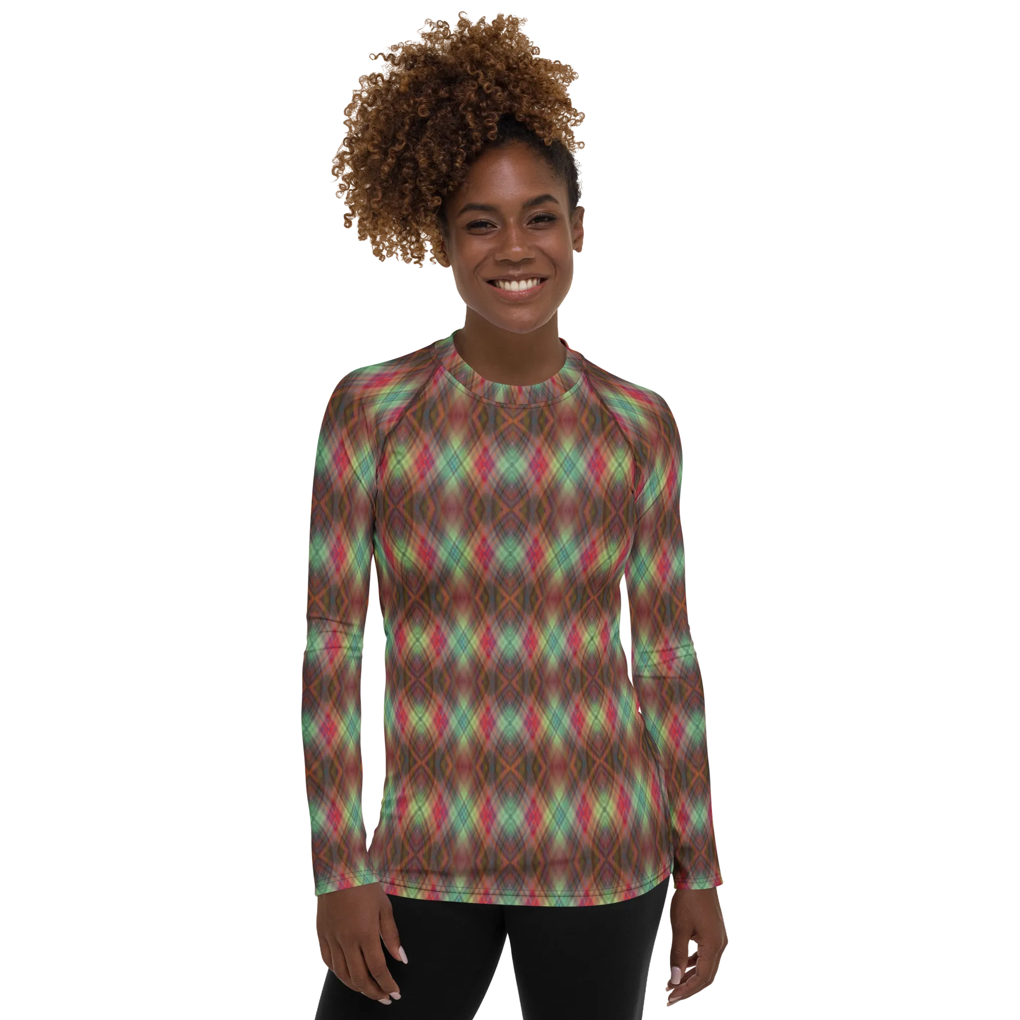 Recursia Argyle Rewired II Women's Rash Guard