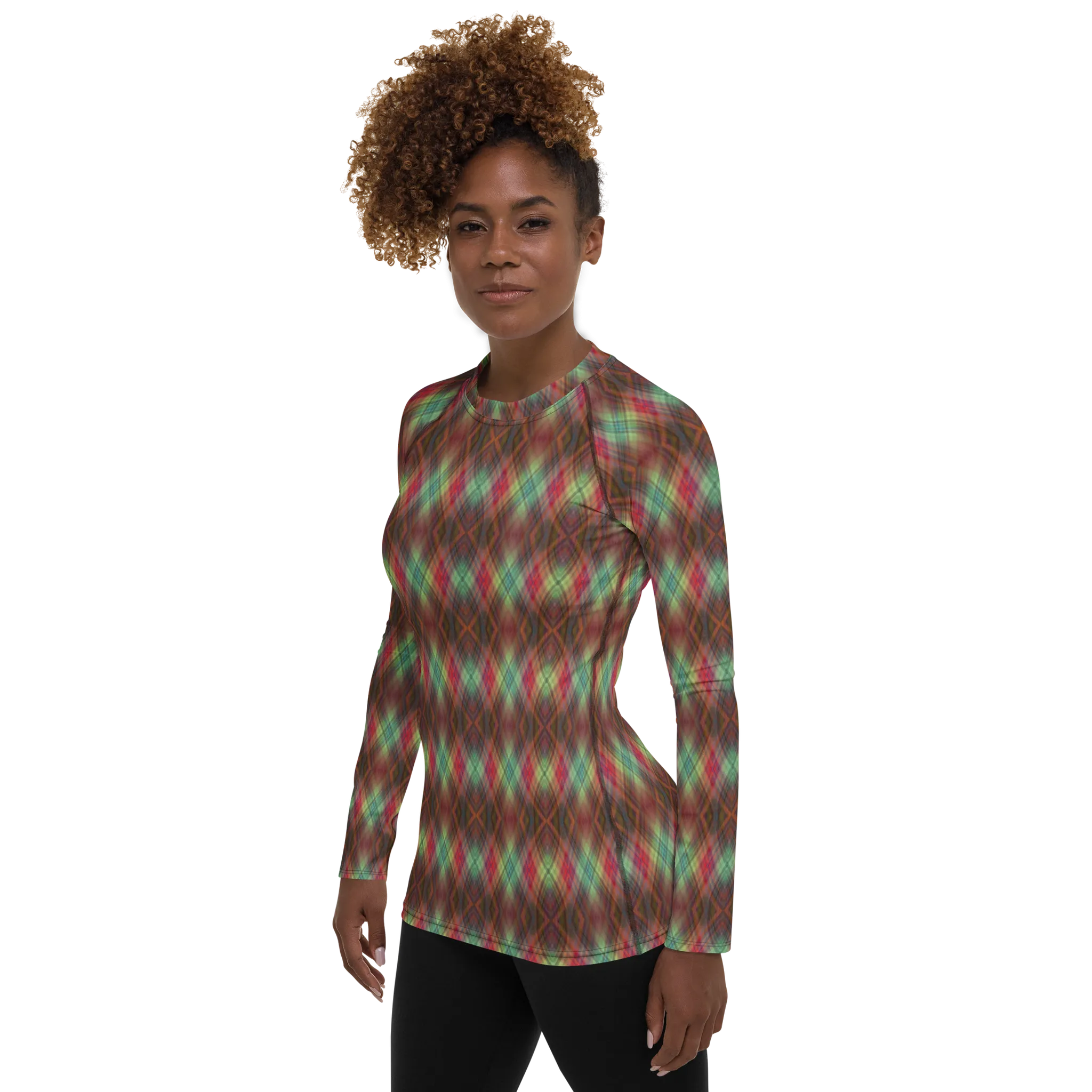 Recursia Argyle Rewired II Women's Rash Guard
