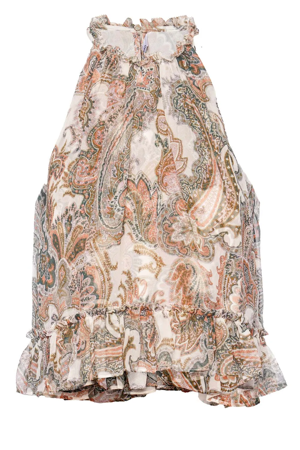 Renee Paisley Silk Halter Top