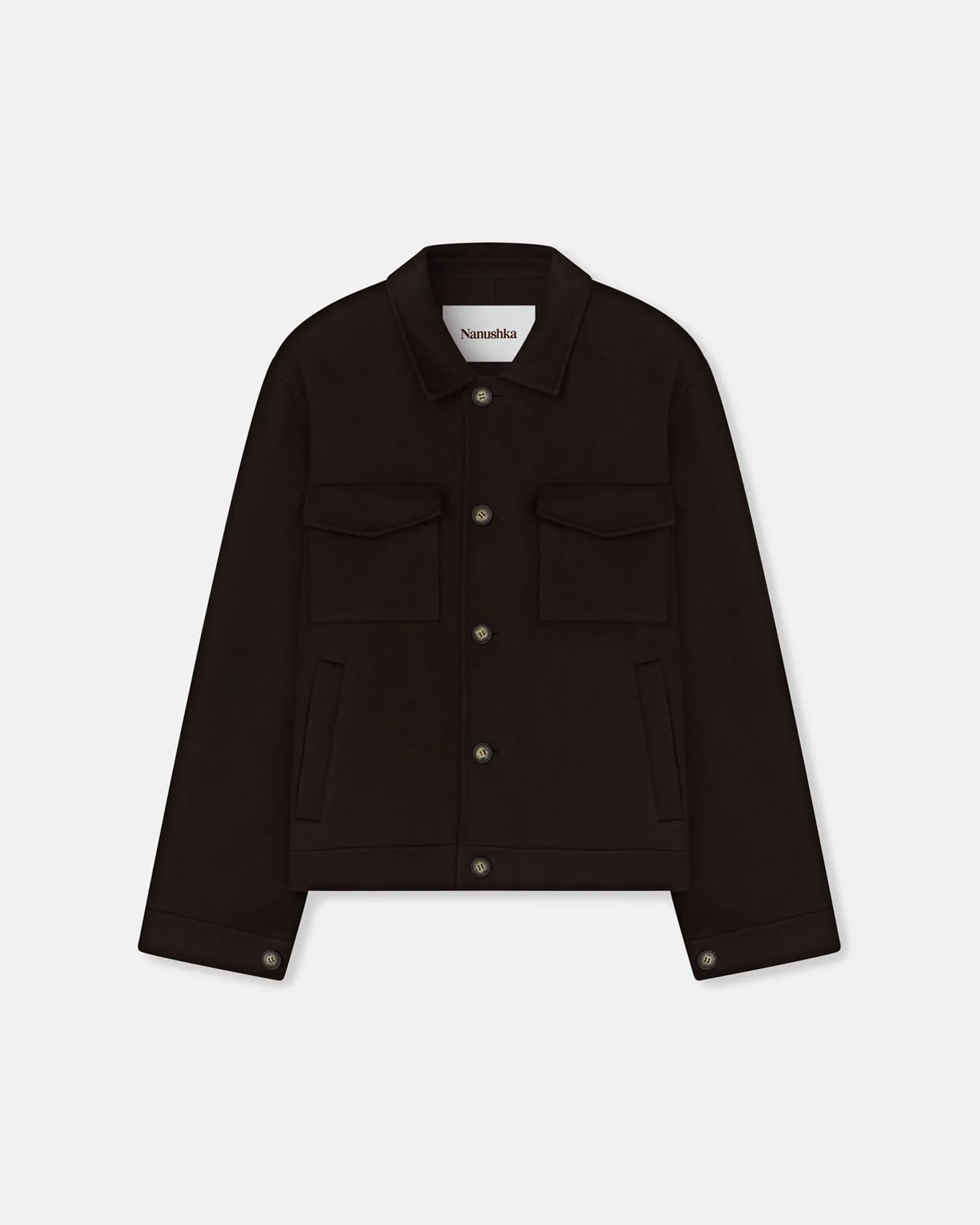 Rhys - Sale Wool And Silk-Blend Jacket - Coffee Ground