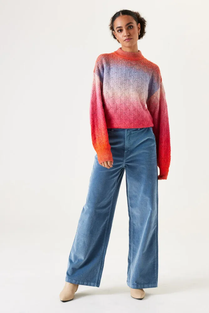 Scarlet Flame Gradient Sweater