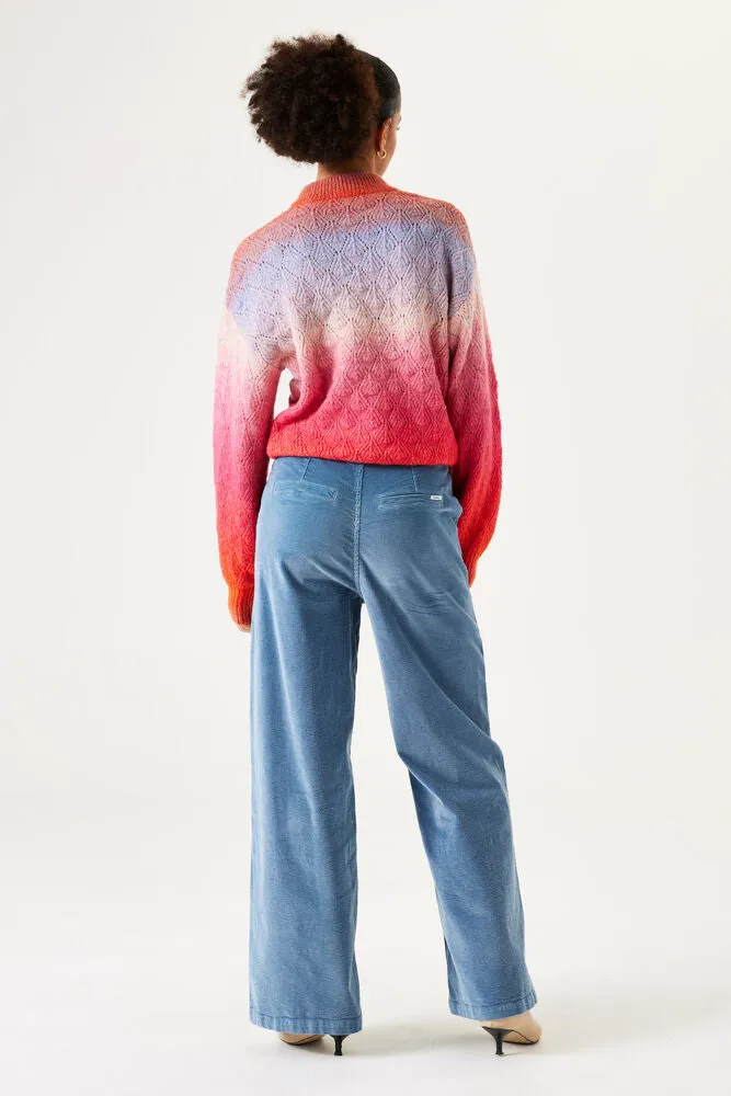 Scarlet Flame Gradient Sweater