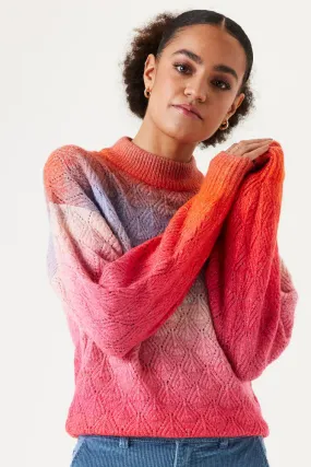 Scarlet Flame Gradient Sweater