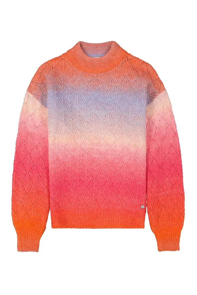 Scarlet Flame Gradient Sweater