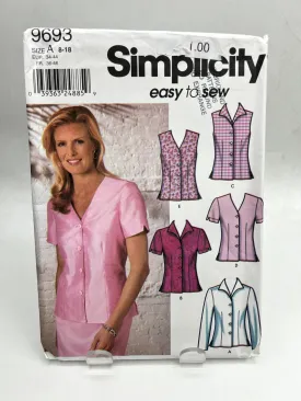 SIMPLICITY Pattern Misses' Blouses (PSI9693)