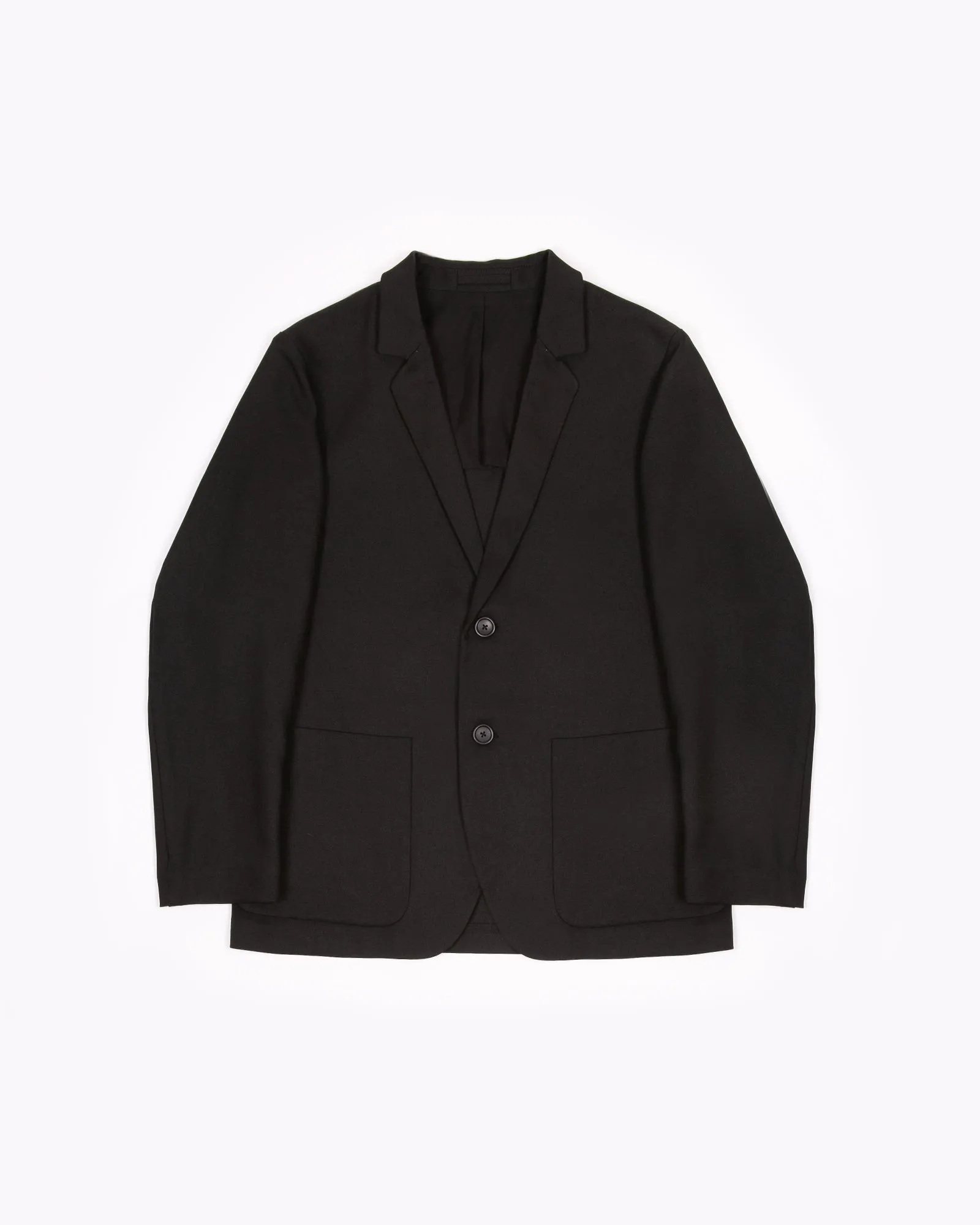 Single Breasted Jacket - Black Sharkskin