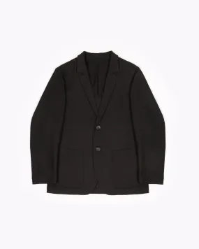 Single Breasted Jacket - Black Sharkskin