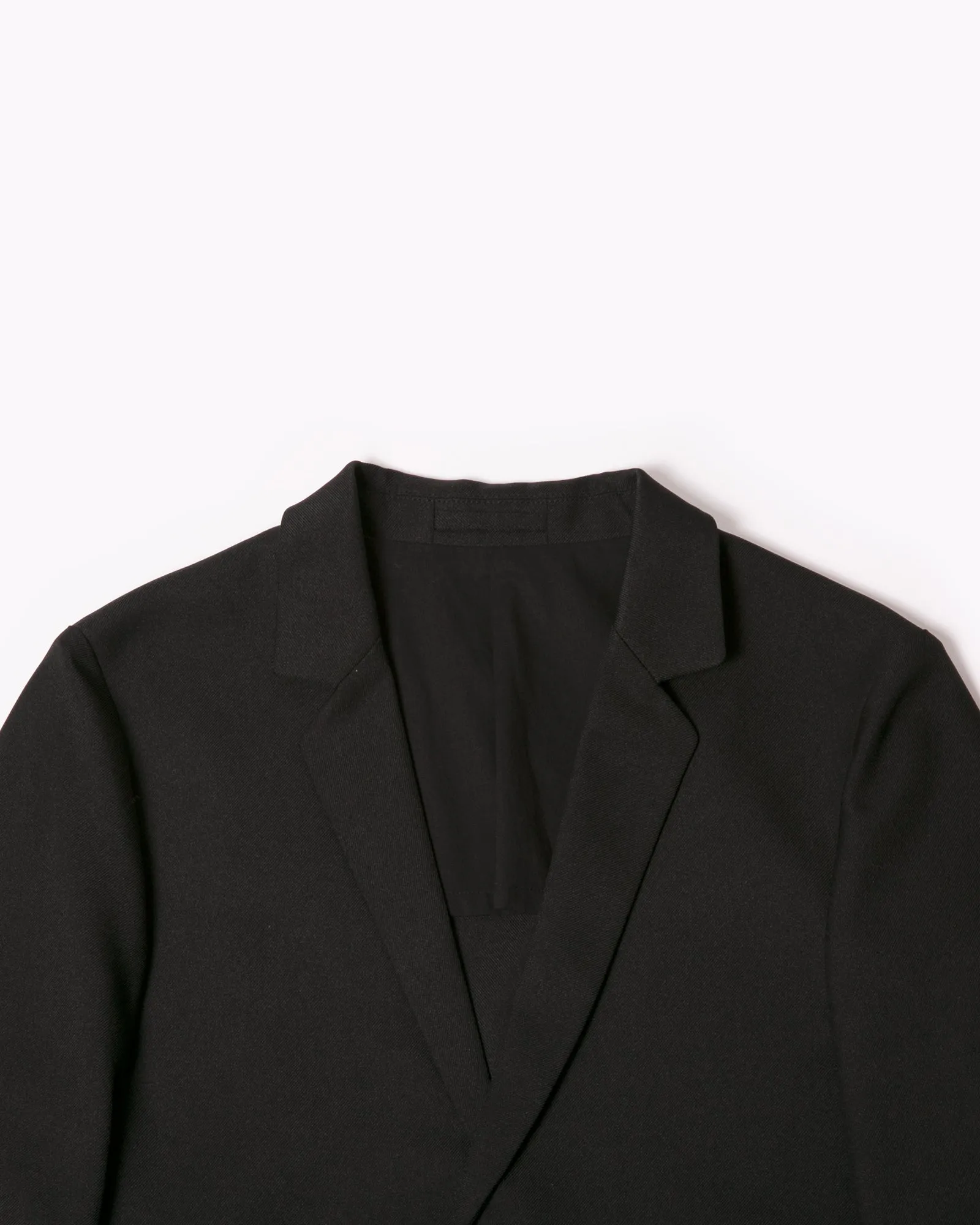 Single Breasted Jacket - Black Sharkskin