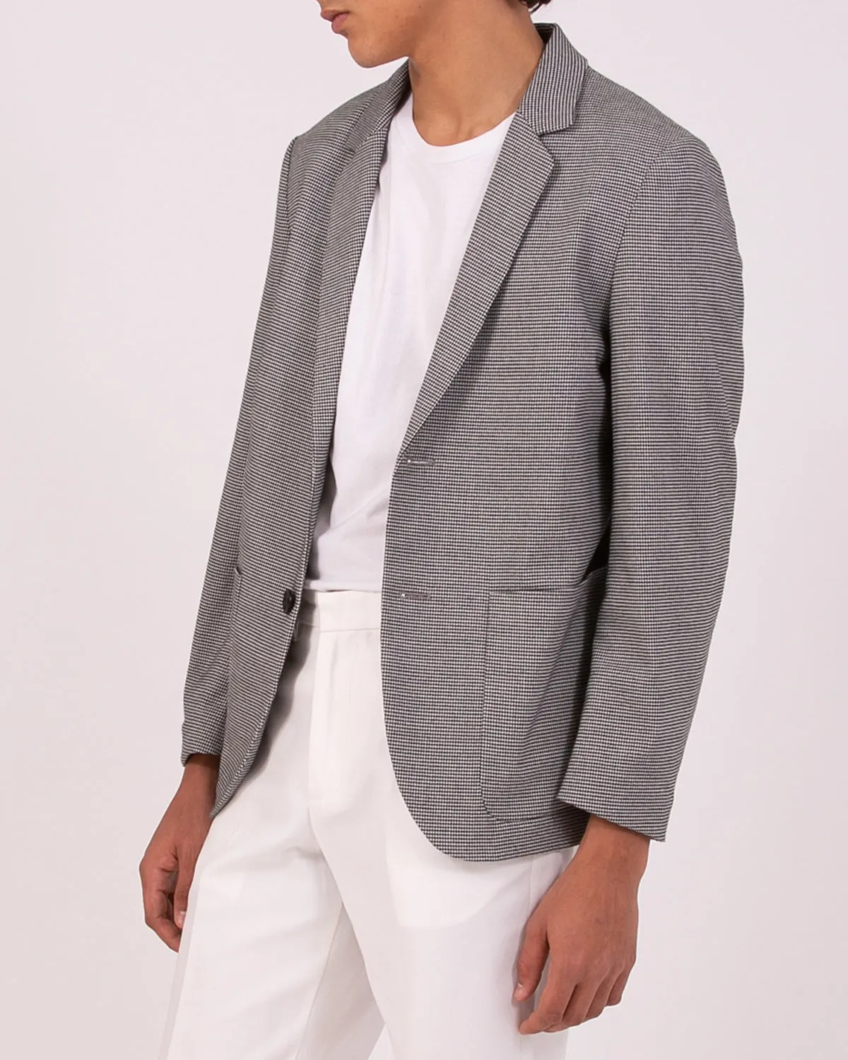 Single Breasted Jacket - Houndstooth