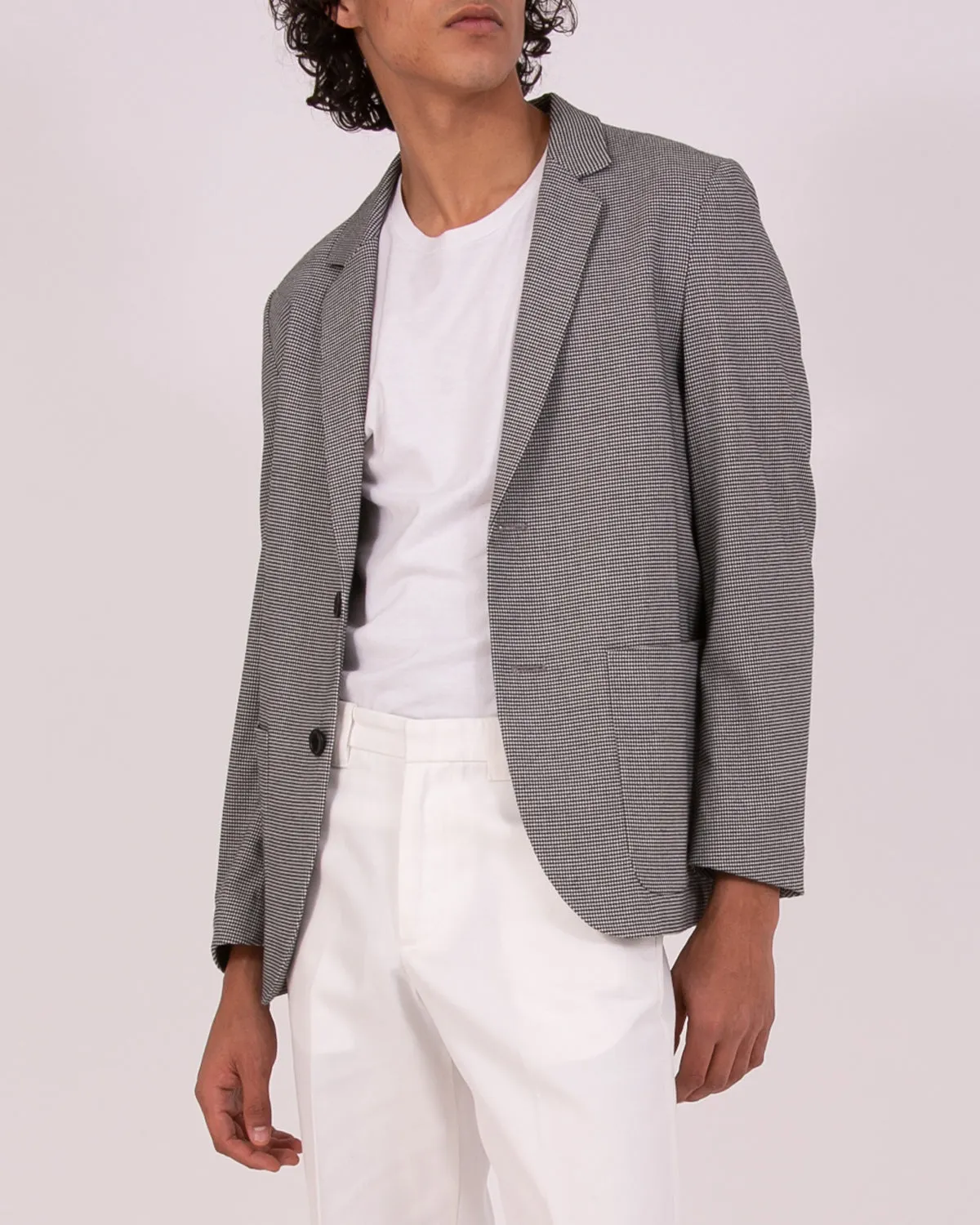 Single Breasted Jacket - Houndstooth