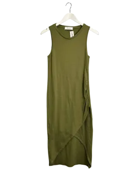 Size 12 - Viktoria & Woods Olive Rib Tank Midi Dress