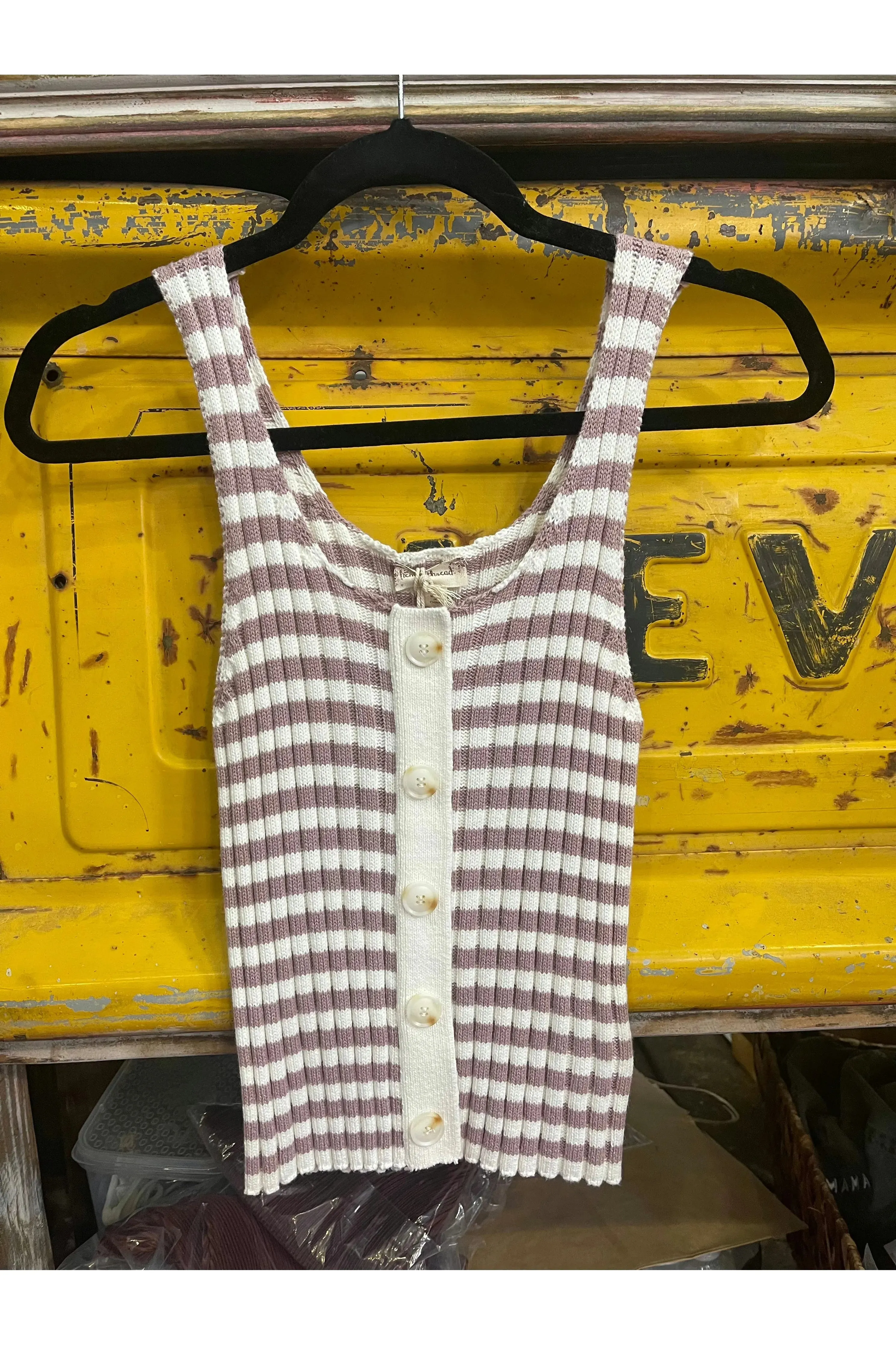 Stripe Rib Tank