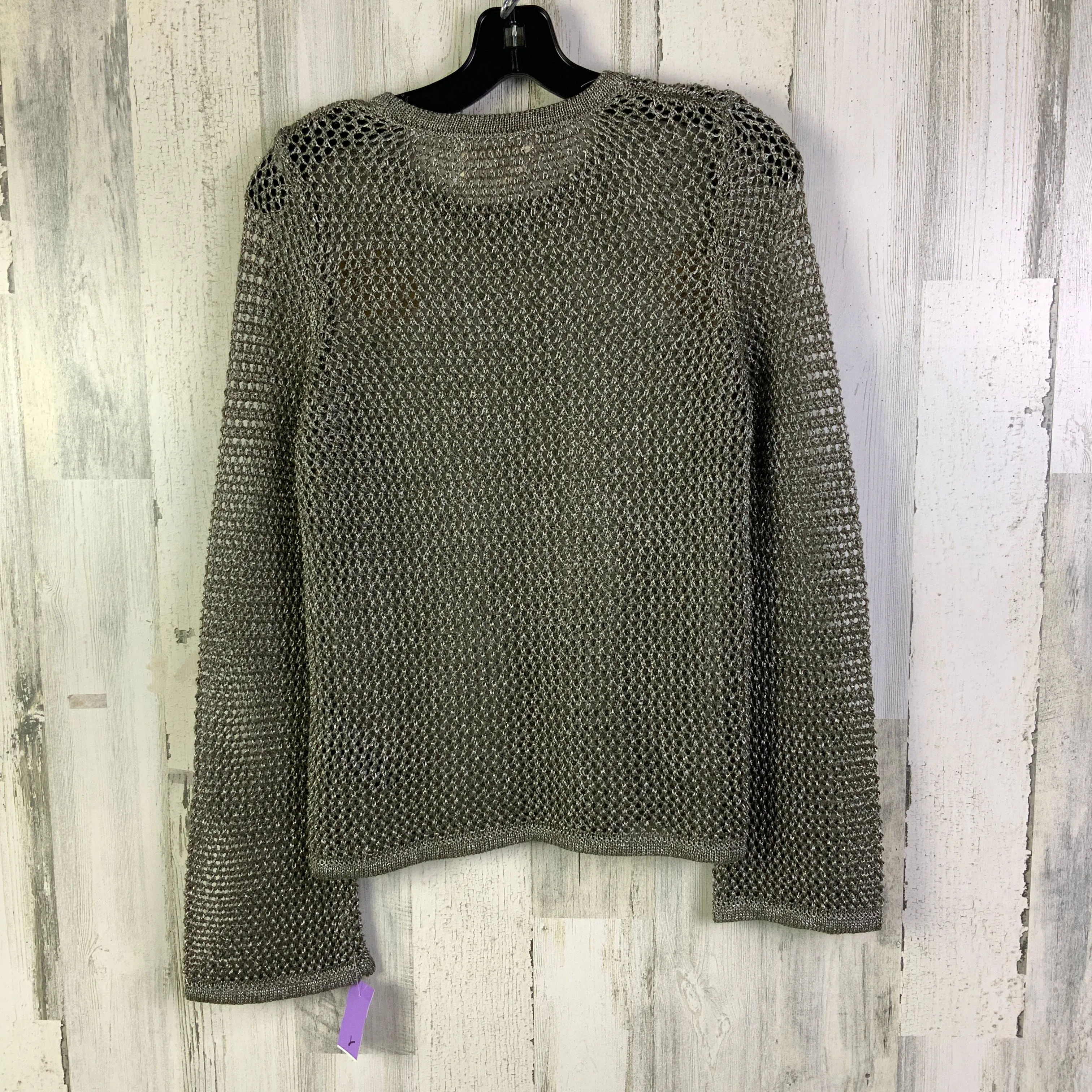Sweater By Anthropologie In Silver, Size: S