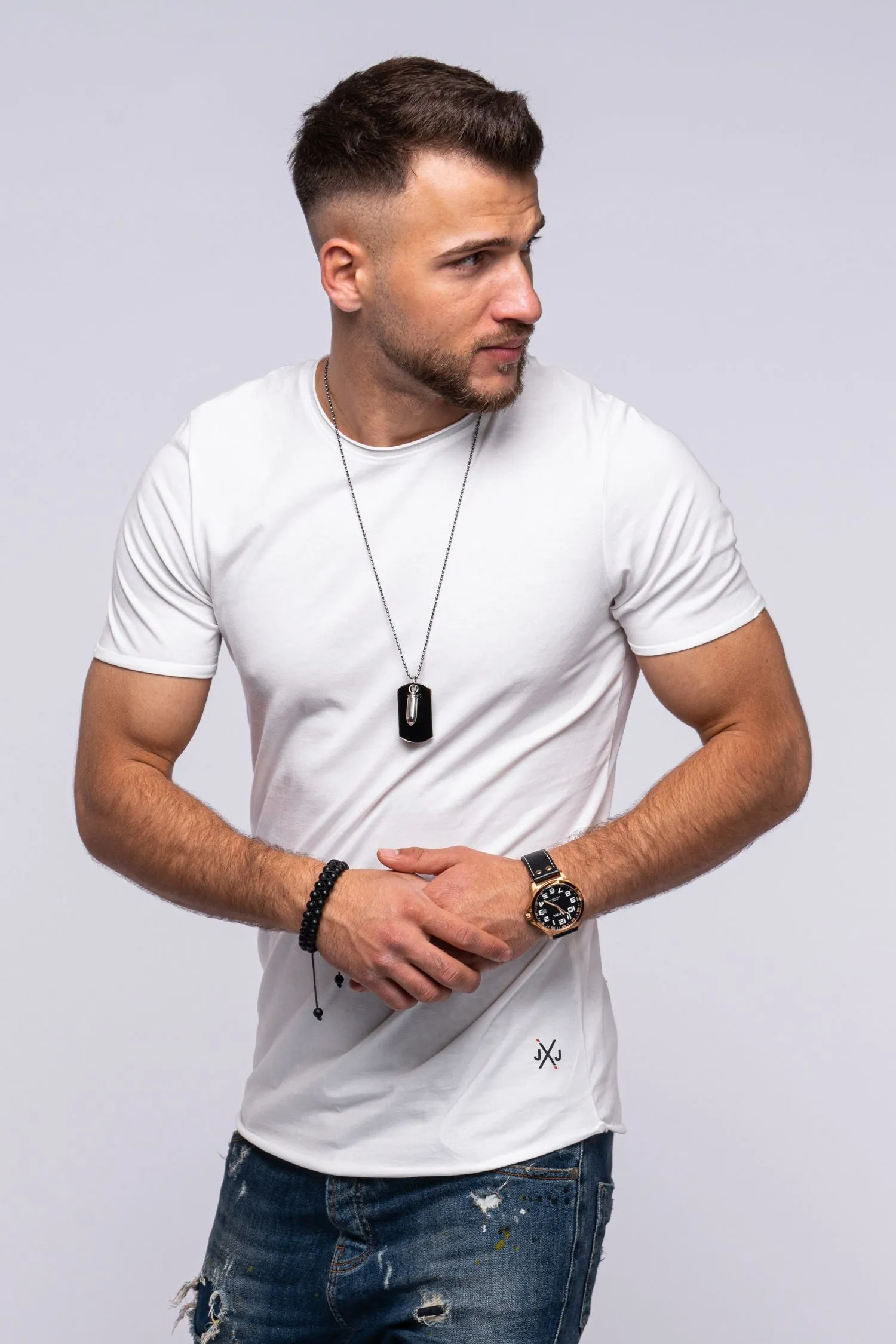T-Shirt INFINITY O-Neck weiß