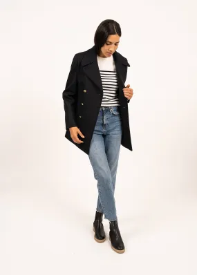 Voilure authentic peacoat - in wool (NAVY)