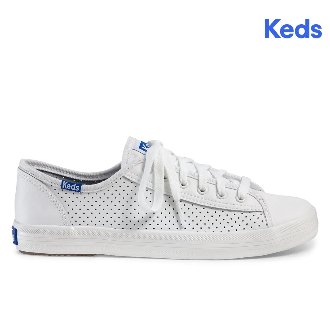 Women's Kickstart Retro Court Perf White Blue (WH56598)