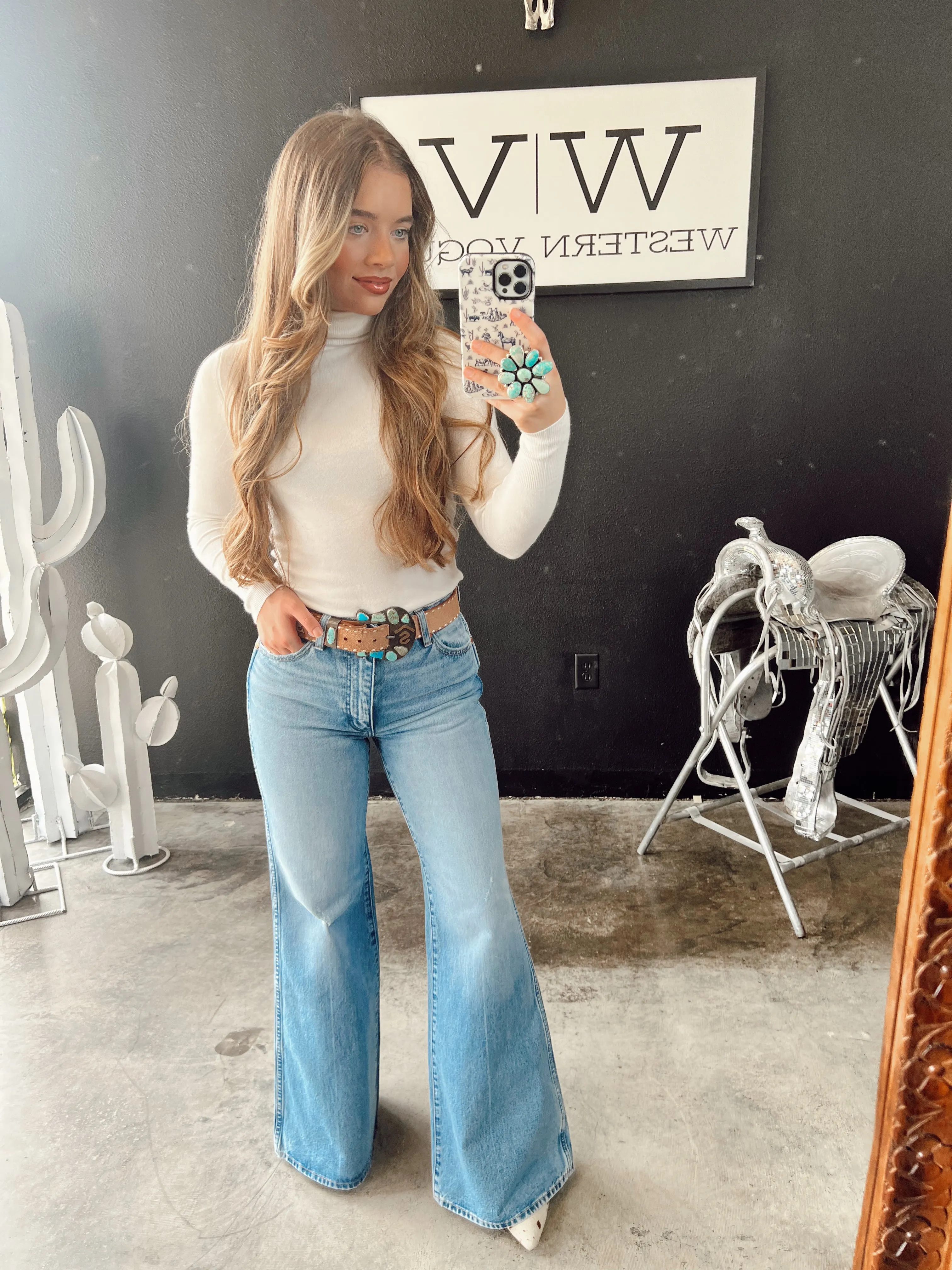 Stylish Wrangler Wanderer 622 Mermaid Flares in Size 26 and 30